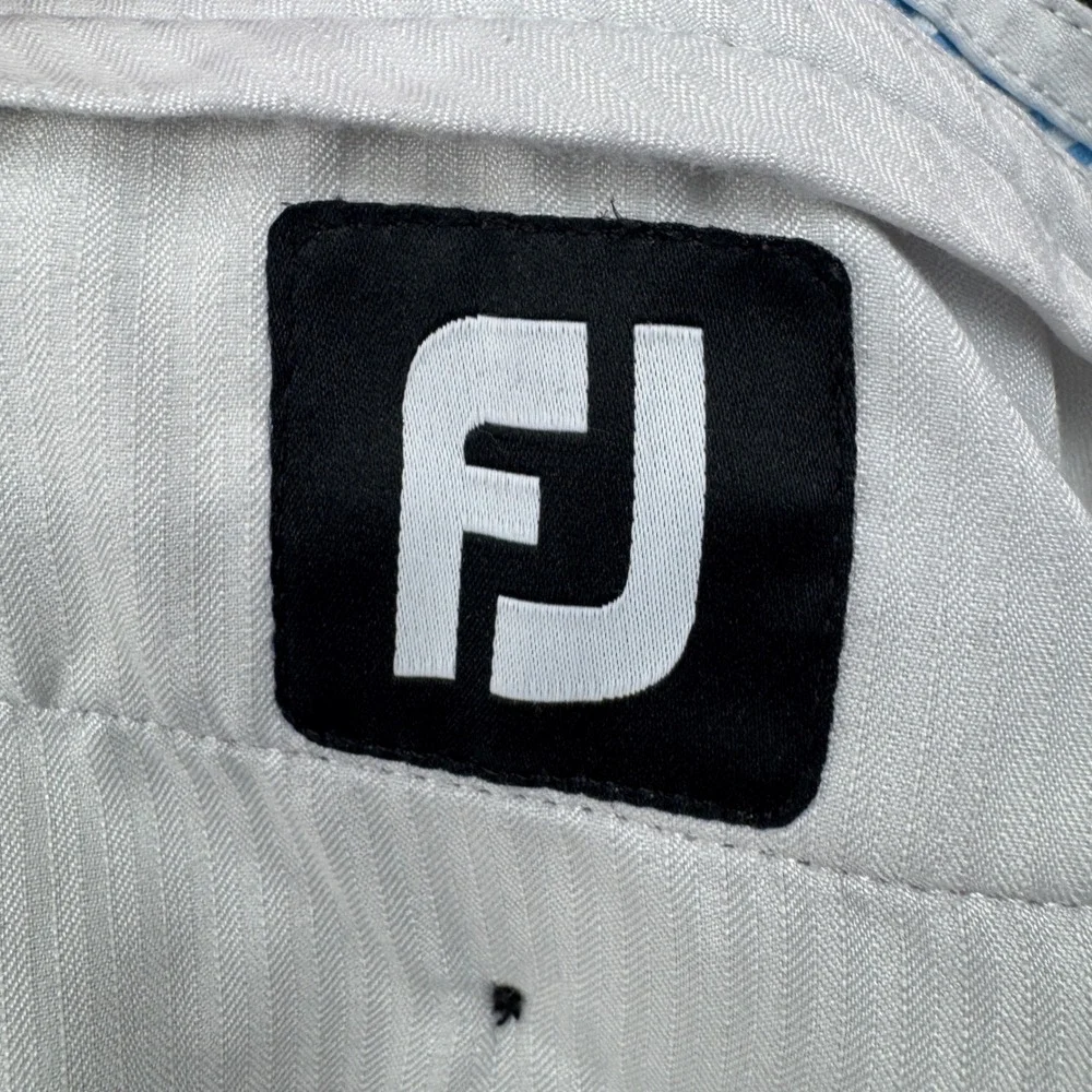 Footjoy Golf Pants Mens 38x32 Black Performance Flat Front Straight Leg Athletic